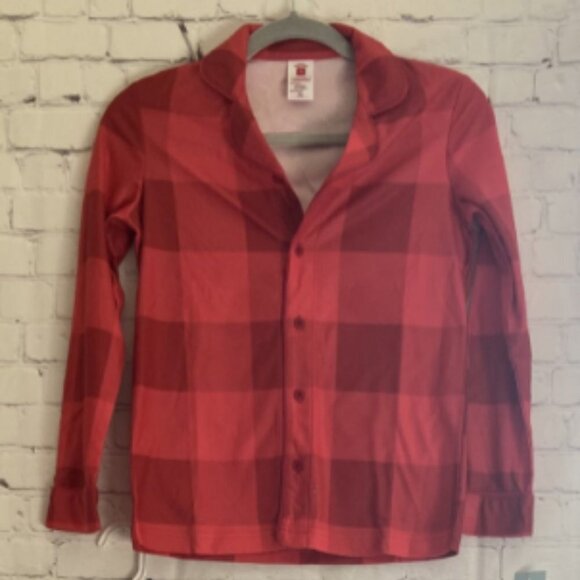 Checkered Plaid Pajama Set in Red Size 10 - Picture 1 of 4